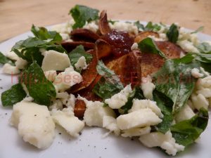Read more about the article Süßkartoffelchips mit Salat