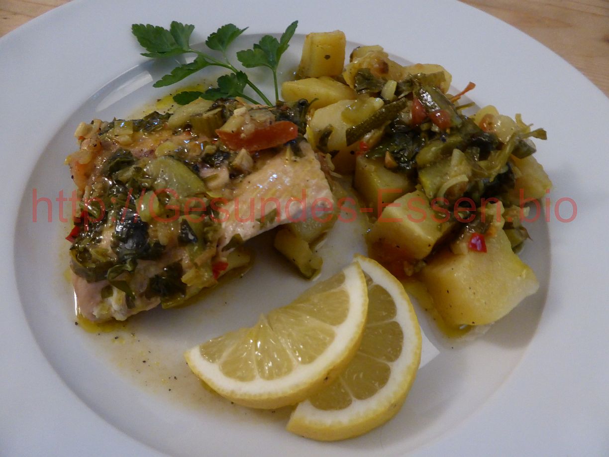 Wildlachs mit Kartoffeln - Gesundes-Essen.bio