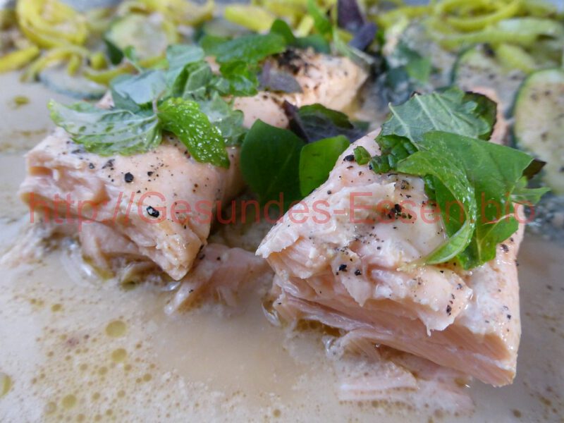 You are currently viewing Sahniger Pfefferminz-Lachs in Milch
