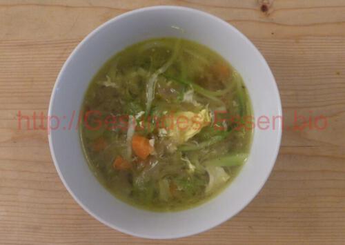 "Frühstückssuppe mit Gemüse"